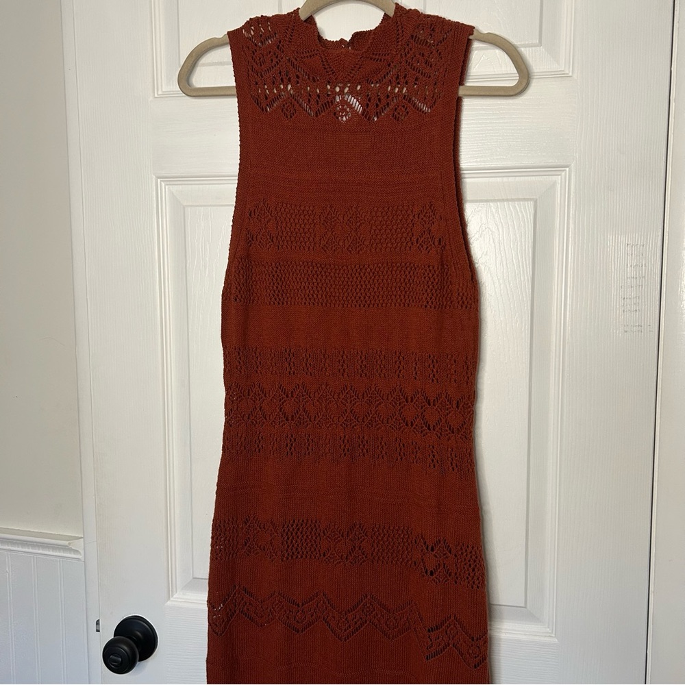 Anthropologie Crochet Midi Dress - Picture 5 of 12